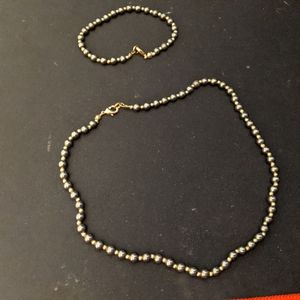 Alaskan Hematite Bracelet and Necklace